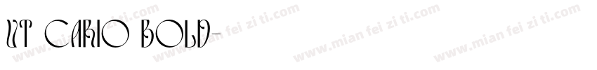 UT cario Bold字体转换
